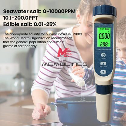 ya 26 5 in 1 pH Tester Digital PH Tester Pen 0.01 High Accuracy Water Testing Kit New
