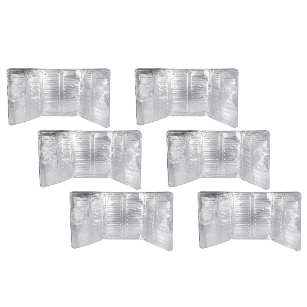 ya 5 8.7 6 Pcs Anti-splash Oil Baffle Backsplash Protector Aluminum Guards
