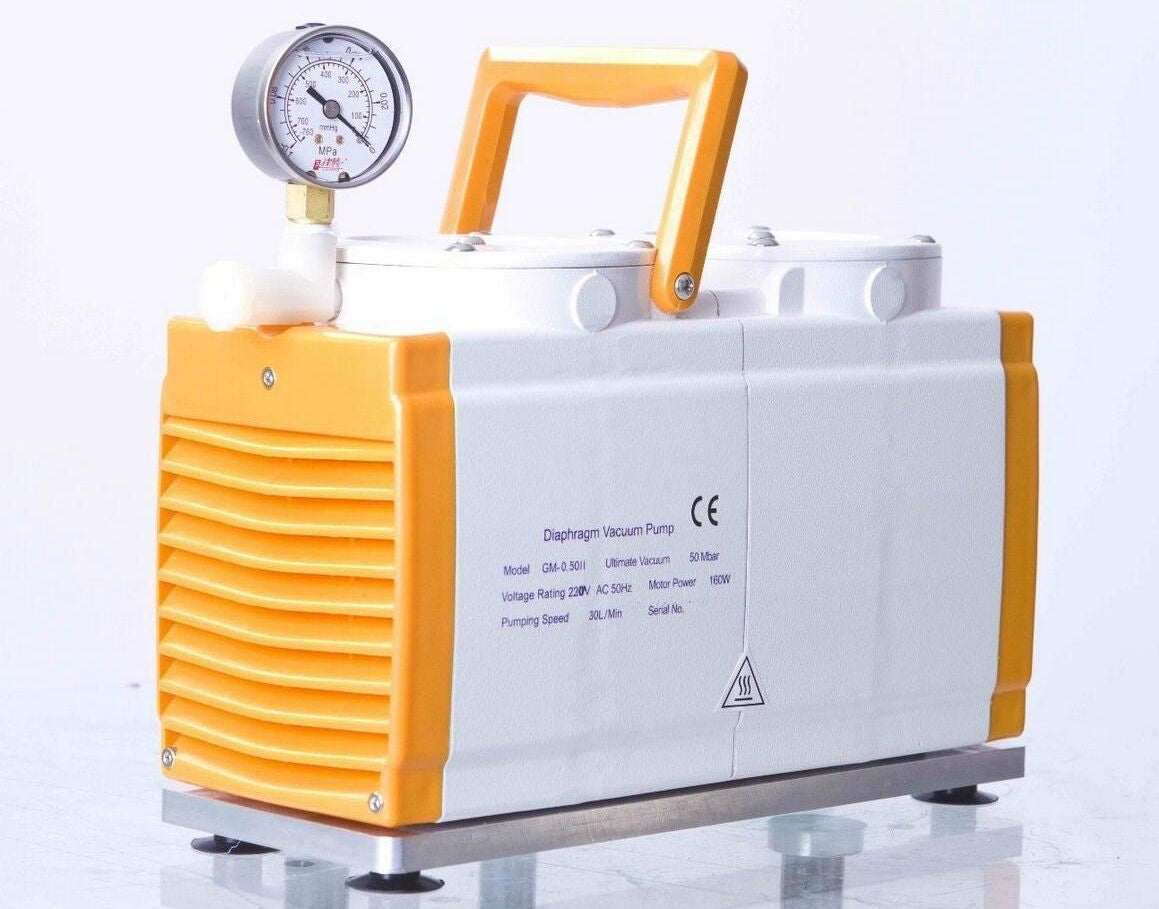 Diaphragm Vacuum Pump Oil Free Dual Head 30 L/min GM-0.50B Antisepti b