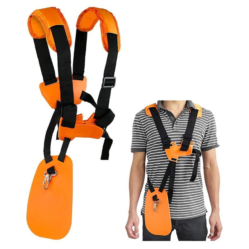 ya 17 Trimmer Double Shoulder Strap Harness Brushcutter Shoulder Black+Orange