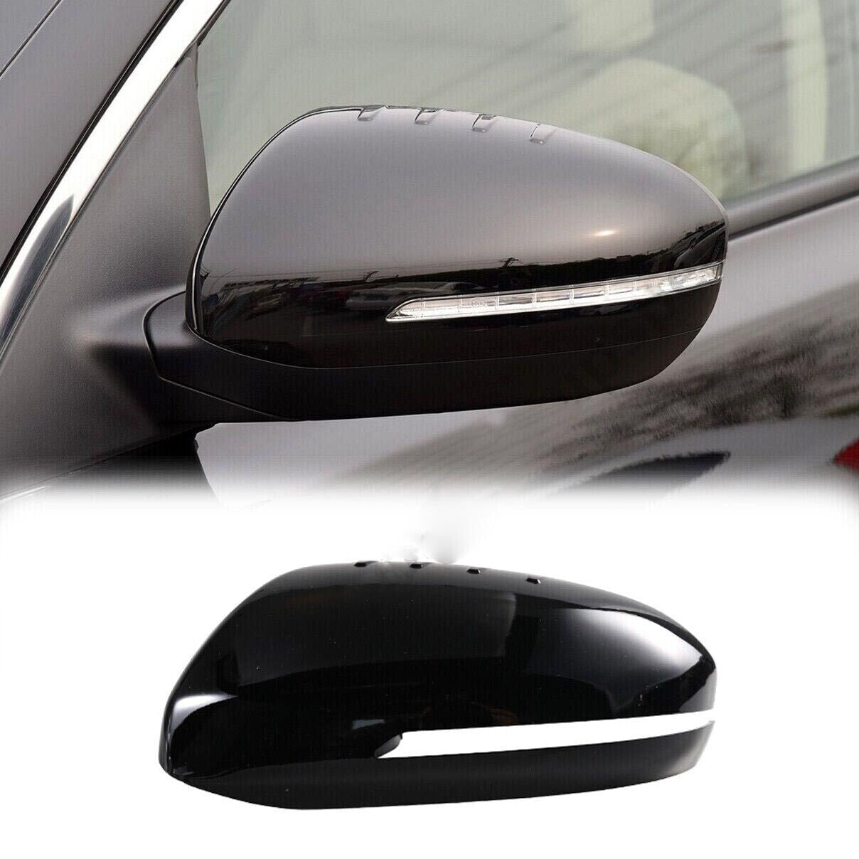ya 6 6.13.2 Fit for Kia Optima 2011-2015 Black Exterior Rear View Side Door Mirror Cap Cover