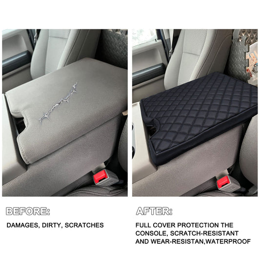 ya 2 6.26 For 2017-2022 for Ford F150 F250 F350 Jump for SEAT Center Console Lid Armrest Cover