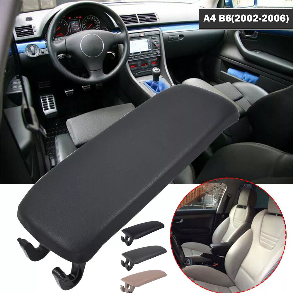 ya 2 6.26 for for Audi A4 B6 B7 2002-2008 Leather Armrest Center Box Console Lid Cover Replace