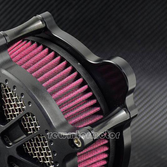 ya 8 5.26 Dots Ring Air Filter Red Cleaner Intake Fit for Harley Touring 08-16 Softail 16