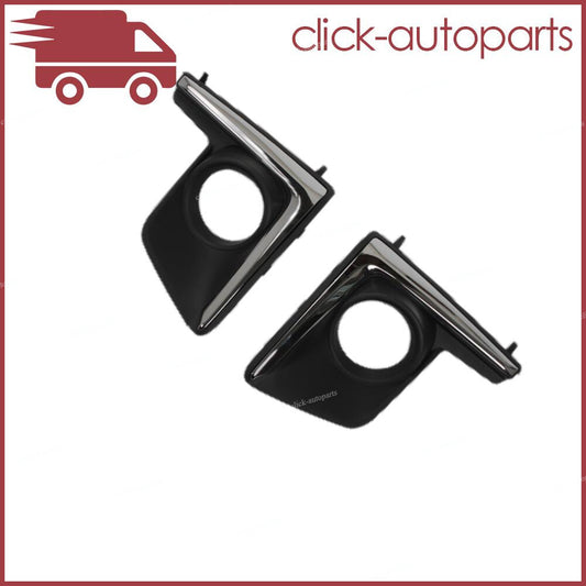 ya 13 5.27.2 Right&Left Chrome Fog Driving Light Lamp Bezel for Subaru Crosstrek 2016-2018