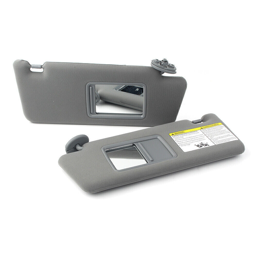 ya 5 8.7 2X Grey Car Sun Visor W/O Light Left &Right Fit 2005-2015 2011 10 for Toyota Tacoma