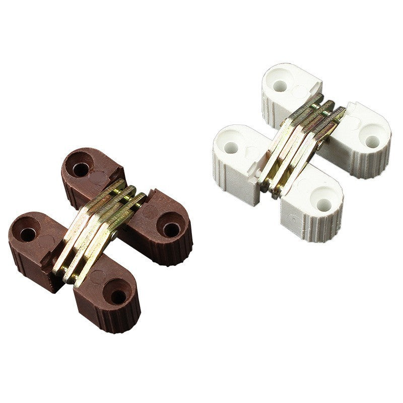 ya 15 10.20 Invisible Cross Hinge Concealed Cabinet Cupboard Wooden Boxes Hinges 0-180Degree
