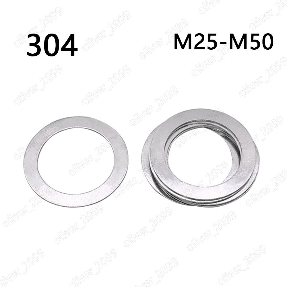 304 Stainless Steel Shim Rings and Supporting Rings M25 M26 M28 M30 M32 M35-M50
