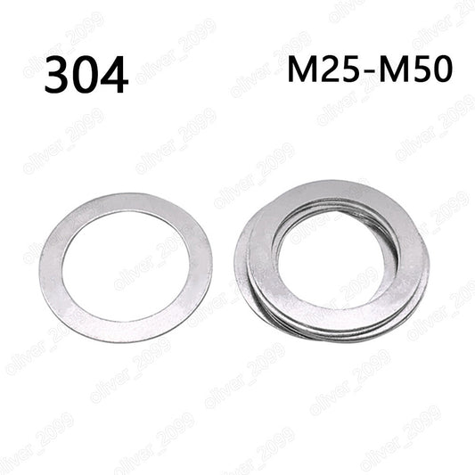 304 Stainless Steel Shim Rings and Supporting Rings M25 M26 M28 M30 M32 M35-M50