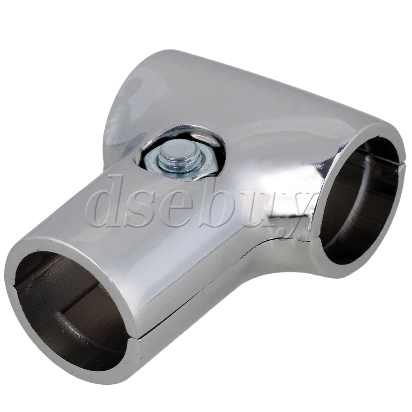 ya 26 2 Pieces Aluminum Alloy T Shape Scaffold Tube Connector 25mm ID Silver