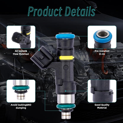 ya 5 8.7 2pcs Fuel Injectors w/ Harness For 2011-2014 for Polaris Ranger XP 800 Ranger 800