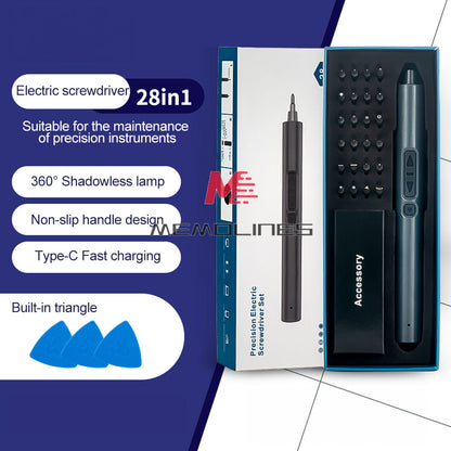 ya 26 28 IN 1 Cordless Power Pision Screwdriver Electric Screwdriver Kit Set