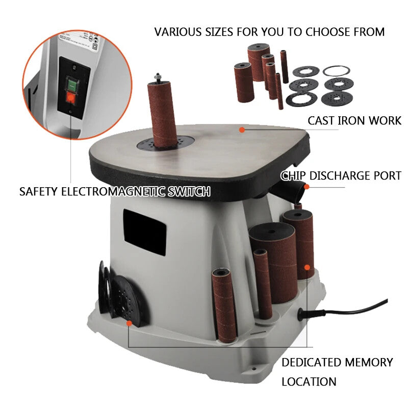 ya 17 Benchtop Electric Belt Sander 14Sanding Column Machine Shaft Sanding Machine