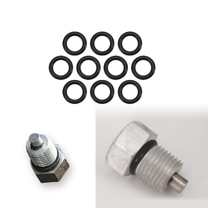 ya 5 8.7 10pcs Black Rubber Oil Drain Plug O-ring Gasket Fit for Harley Twin Cam 11105