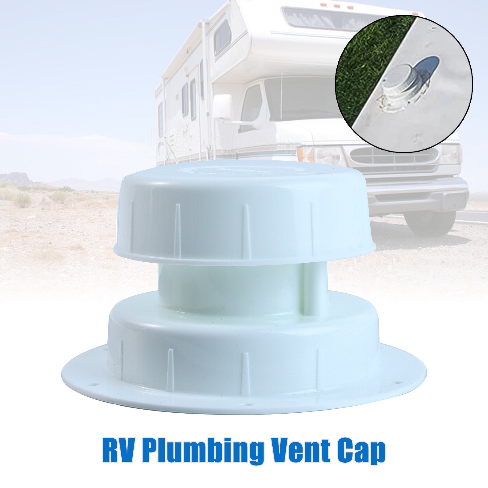 ya 10 5.28.2 RV Trailer Camper Plumbing Vent Cap Anti-UV For 1 To 2 3/8 Inch Pipe Replacement