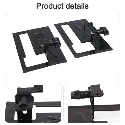 ya 17 2pcs Angle Grinder Stand Set with Adjustable Cutting Bracket Black Steel