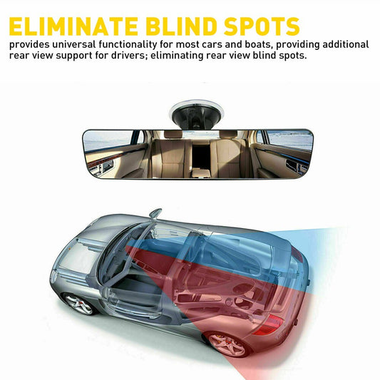 ya 6 6.13.2 Wide rearview mirror glass suction cup rod interior truck car universal