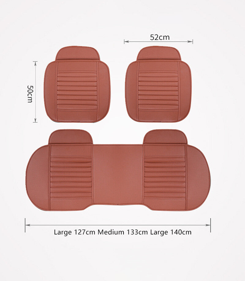 ya 12 5.22 1Pc Car Front for SEAT Cover Breathable Leather Pad Cushion Half Wrap Multicolor