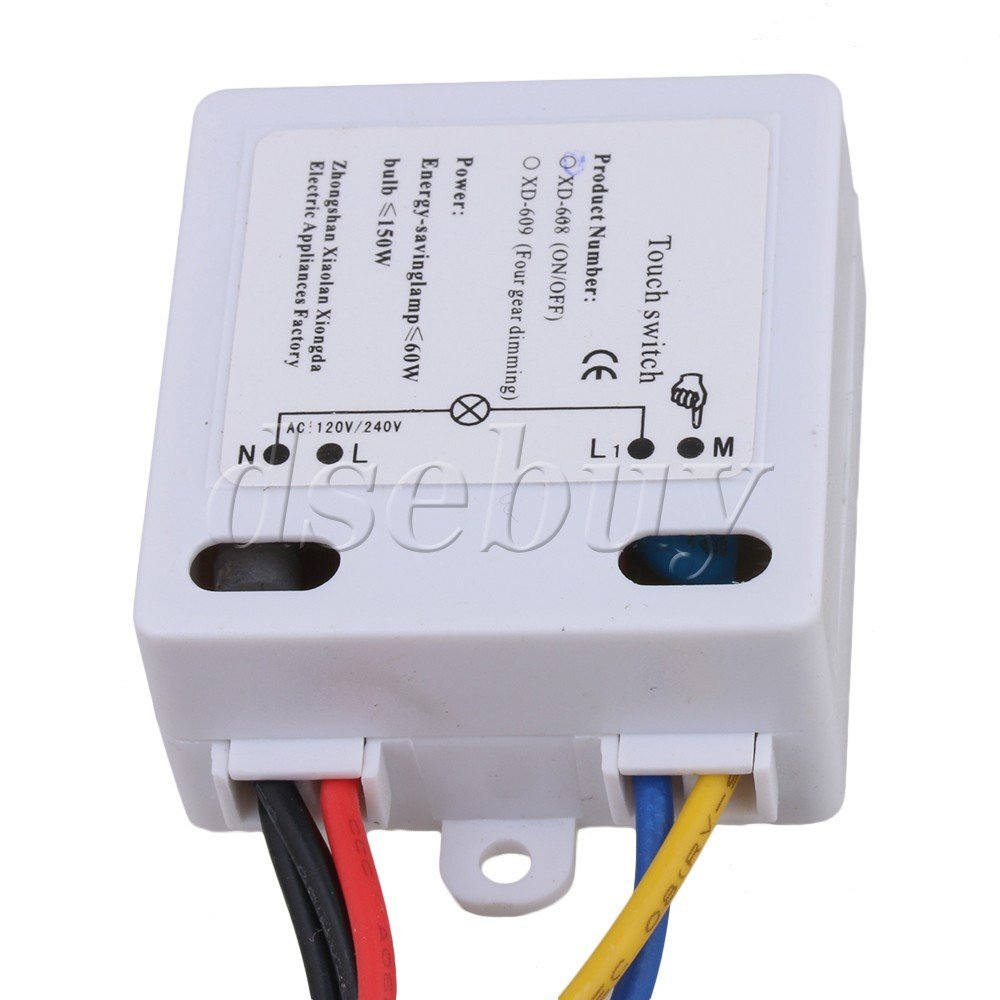 ya 14 20 x XD-608 On/Off Touch Switch With Surge Absorber 6-12V DC for LED Lamp