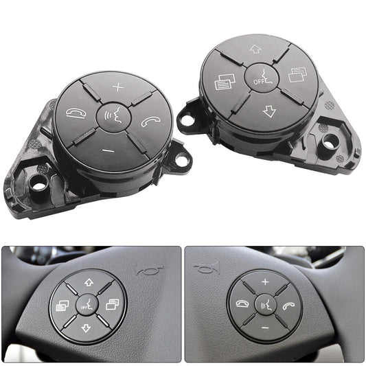 ya 13 2X Steering Wheel Switch Repair Button Gray Left+Right For M GL R W164 W251