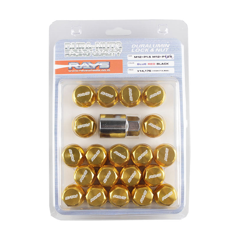 ya 8 5.27.2 Gold 35mm Close End 12mmX1.25 Racing Wheel Lug Nuts for Subar Suzuk Nisan