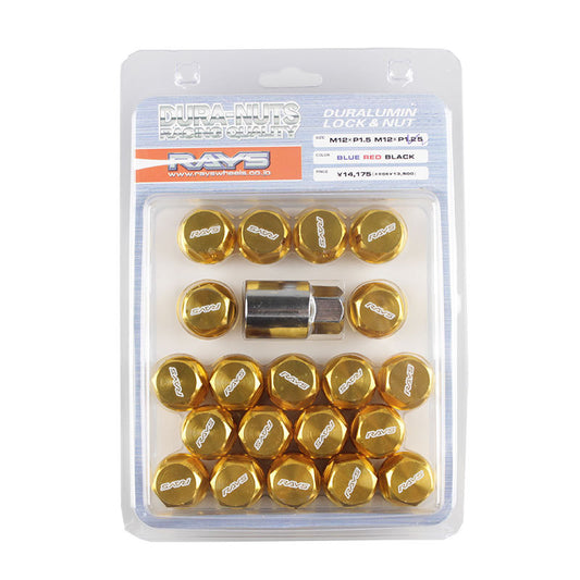 ya 8 5.27.2 Gold 35mm Close End 12mmX1.25 Racing Wheel Lug Nuts for Subar Suzuk Nisan