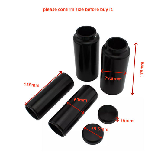 ya 1 7.3 Black full fork protective cover suitable for Harley Softail Street Bob FXBBS114 FXBB 107 2018-2023