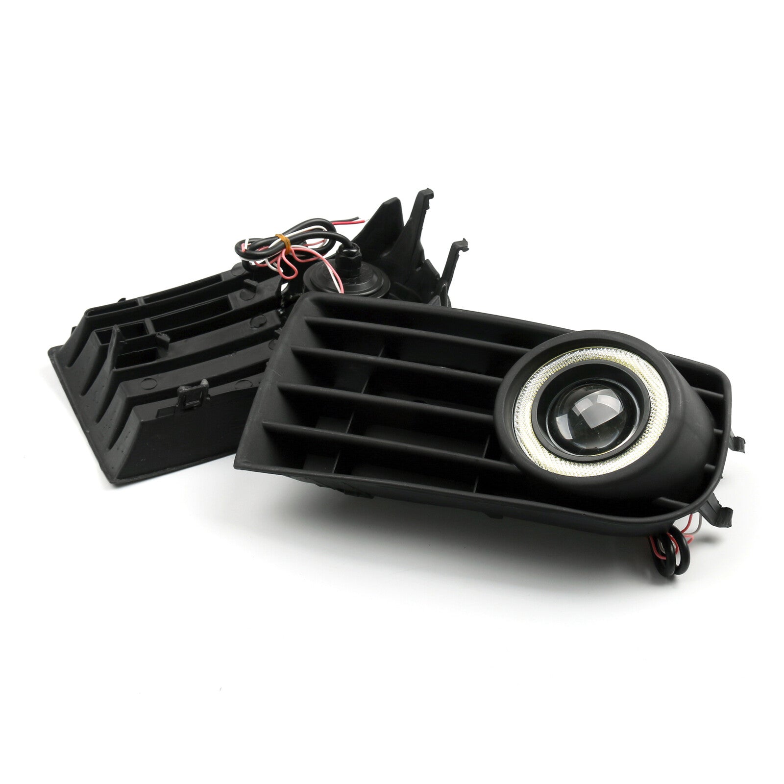 ya 1 8.5.3 Front Grilles Angel Eyes Fog Lights Lamps Fit for VW for Golf 5 MK5 Rabbit 2003-2009