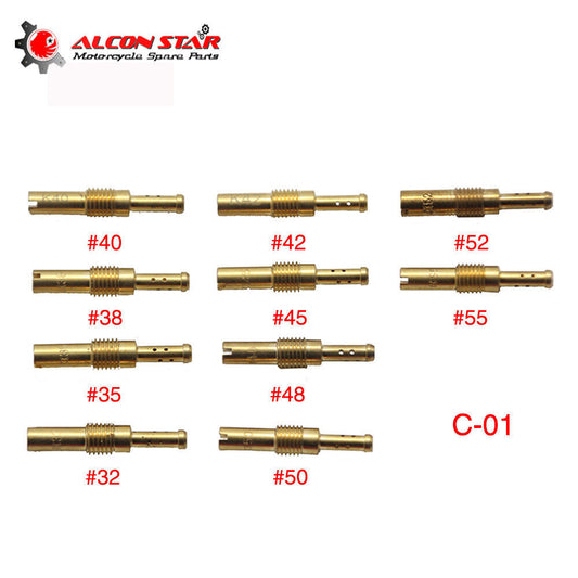 ya 4 6.17 10PCS Carburetor Slow Jets Pilot Jet Kit For K32-K55 Carb Jet