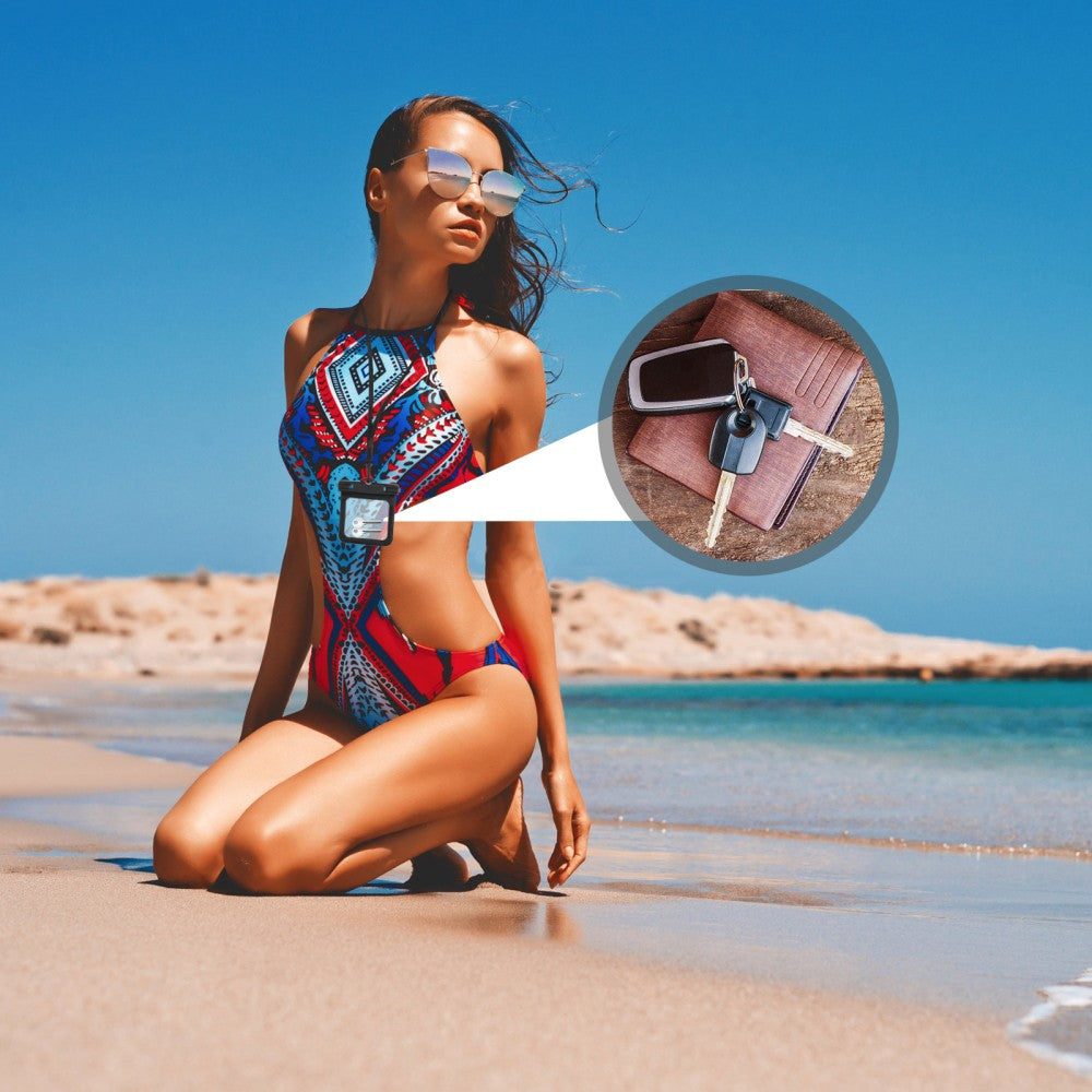 ya 5 8.7 2 Pcs Waterproof Key Bag Clear Credit Card Fishing Earphone Holder