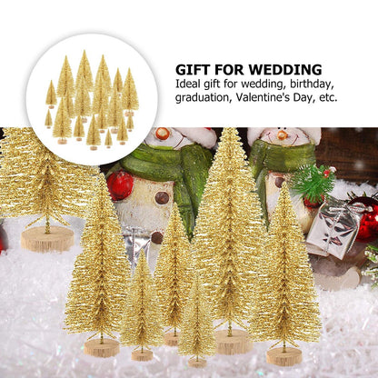 ya 25 48 Pcs Tree Tabletop Decor Or ments Set Decoration Desktop