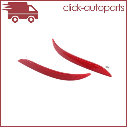 ya 27 6.21 2pcs Rear Bumper Reflector Red for BMW E60 E61 528i 535i Driver & Passenger Side