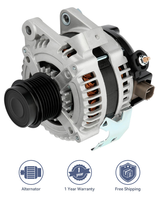 ya 27 7.2 104210-4880 Silver Alternator Fit for 2009-2010 for Pontiac Vibe 2362cc L4 2.4L