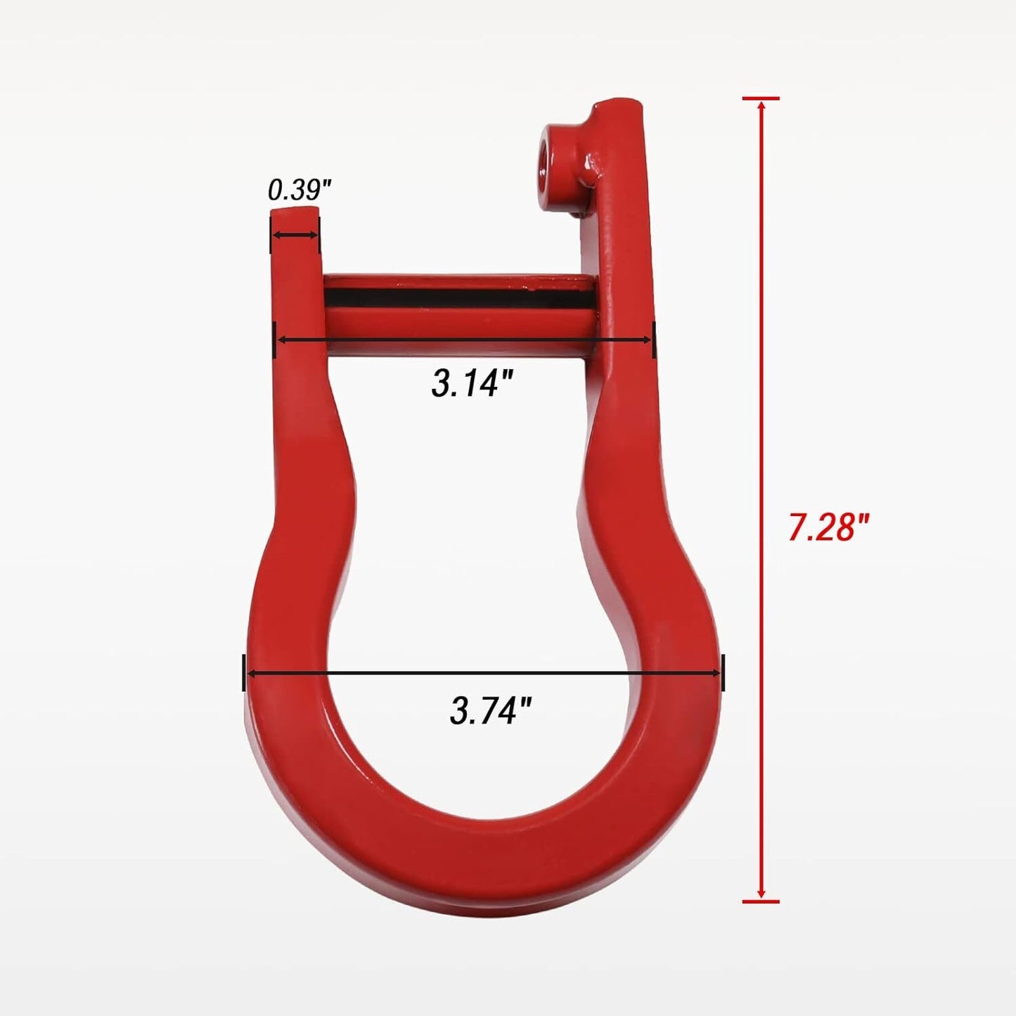 ya 5 8.7 1 pair of red tow hooks 84192871 for 2007-2019 for Chevrolet for Silverado for GMC for Sierra 1500