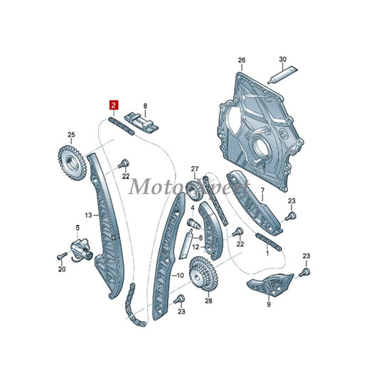 ya 1 7.3 06K109158L BorgWarner Timing Chain OE for Audi A3 A4 TT for VW Sharan Beetle CC 2.0