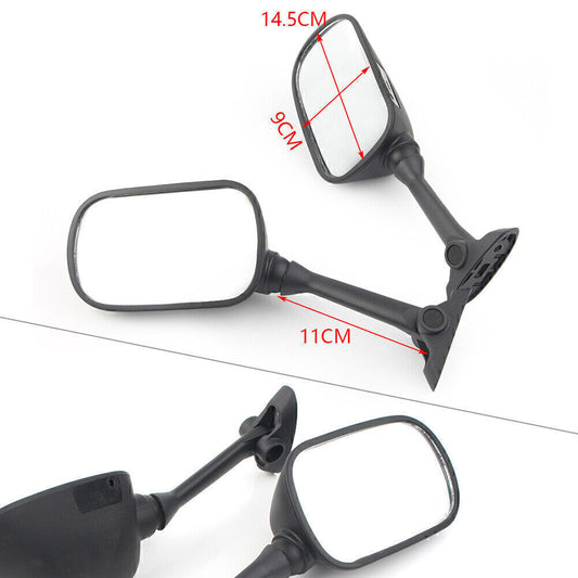 ya 4 6.21 Pair Motorcycle Rear View Side Mirrors for Suzuki SV650 SV1000S GSXR1000 2003-06