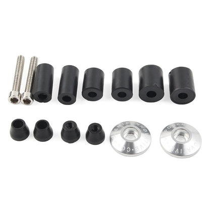 ya 5 8.7 Motorcycle CNC 7/8'' Handle Bar End Weights Handlebar Cap Plugs Dirt bike Silver