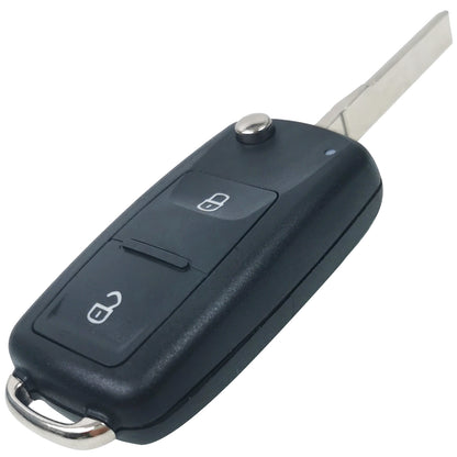 ya 5 8.7 Flip Key Fob Remote Key Case Cover 2 Button for VW Transporter Polo for Golf Amarok