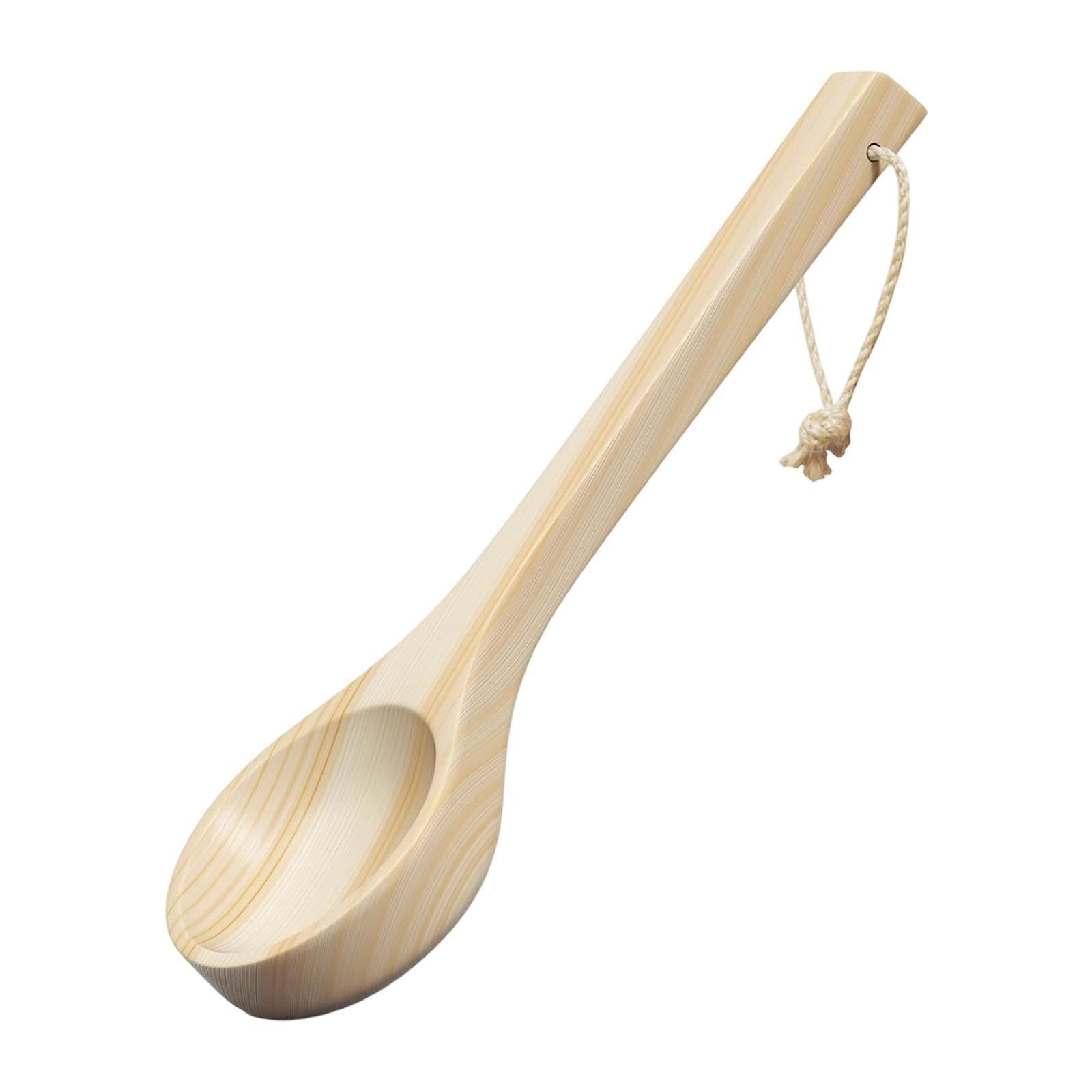ya 25 Wooden Bath Ladle Multipurpose Shower Salts Spoon for SPA Kitchen Bathroom