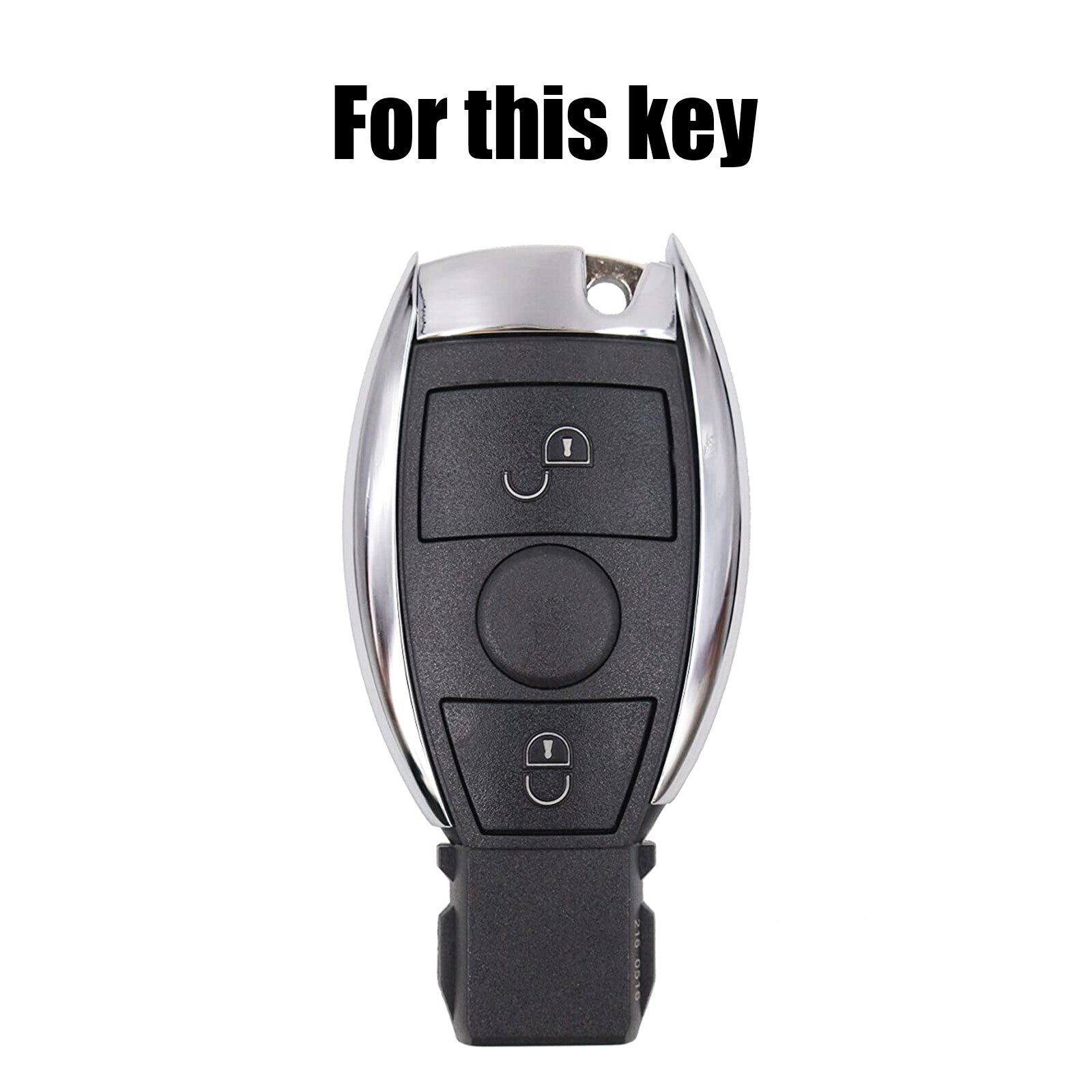 ya 5 8.7 Leather Key Fob Case Cover Remote 2 Button for Mercedes-benz A B C E S Class CLA