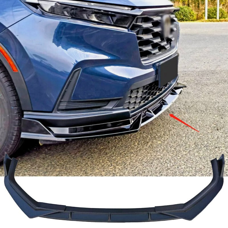 ya 10 10.28 Glossy Black For 2023 2024 for Honda CR-V ABS Front Bumper Lip Spoiler Spli