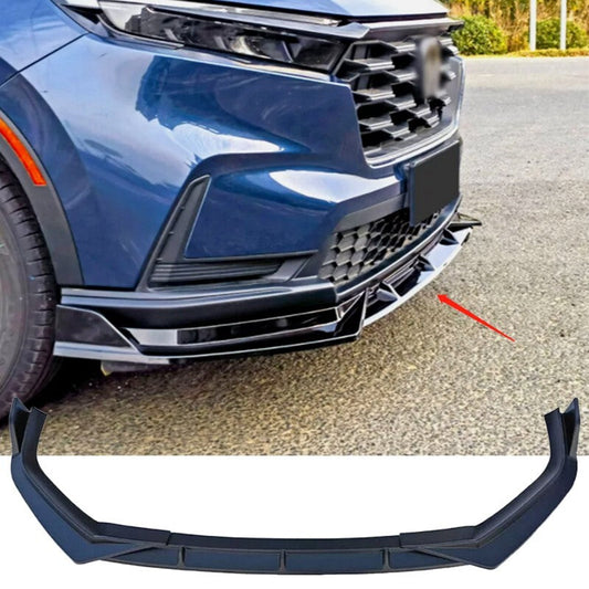 ya 10 10.28 Glossy Black For 2023 2024 for Honda CR-V ABS Front Bumper Lip Spoiler Spli
