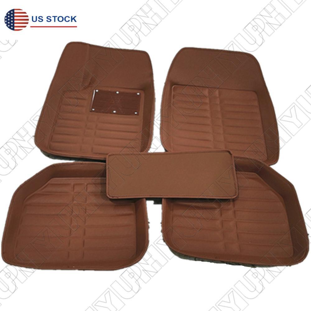 ya 5 8.7 Install car floor mats front and rear liners waterproof all-weather GM mats