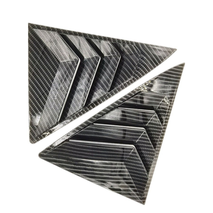 ya 5 8.7 2PCS Car Rear Side Window Quarter Louver Cover Black For 2012-2017 for Toyo