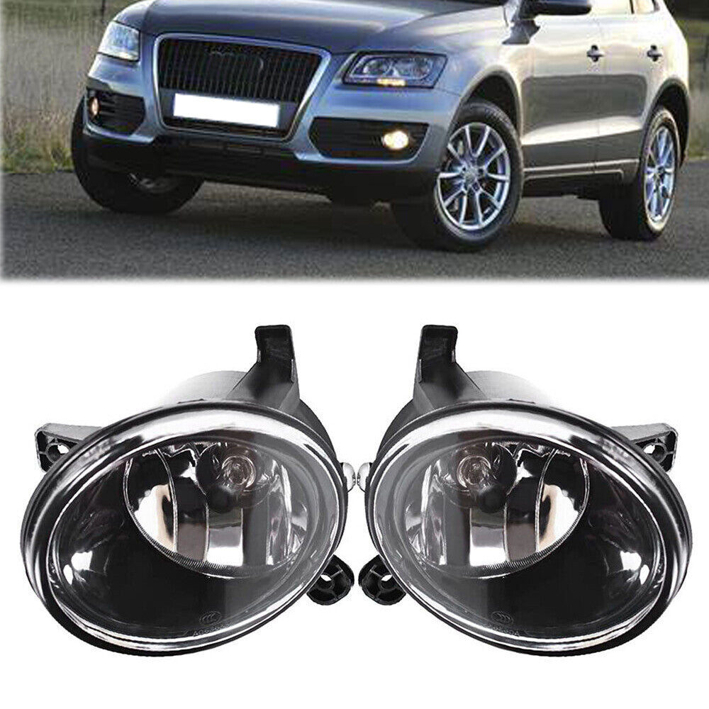 ya 1 8.5.4 New Pair Of Clear Lens Front Bumper Fog Lights Lamps for Audi Q5 A6 A4 2009-2015