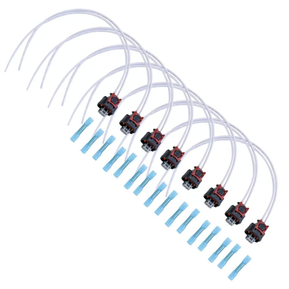 ya 5 8.7 8Pcs Injector Pigtails Harness for Chevy for for GMC 2500 3500 2017-24 19368140
