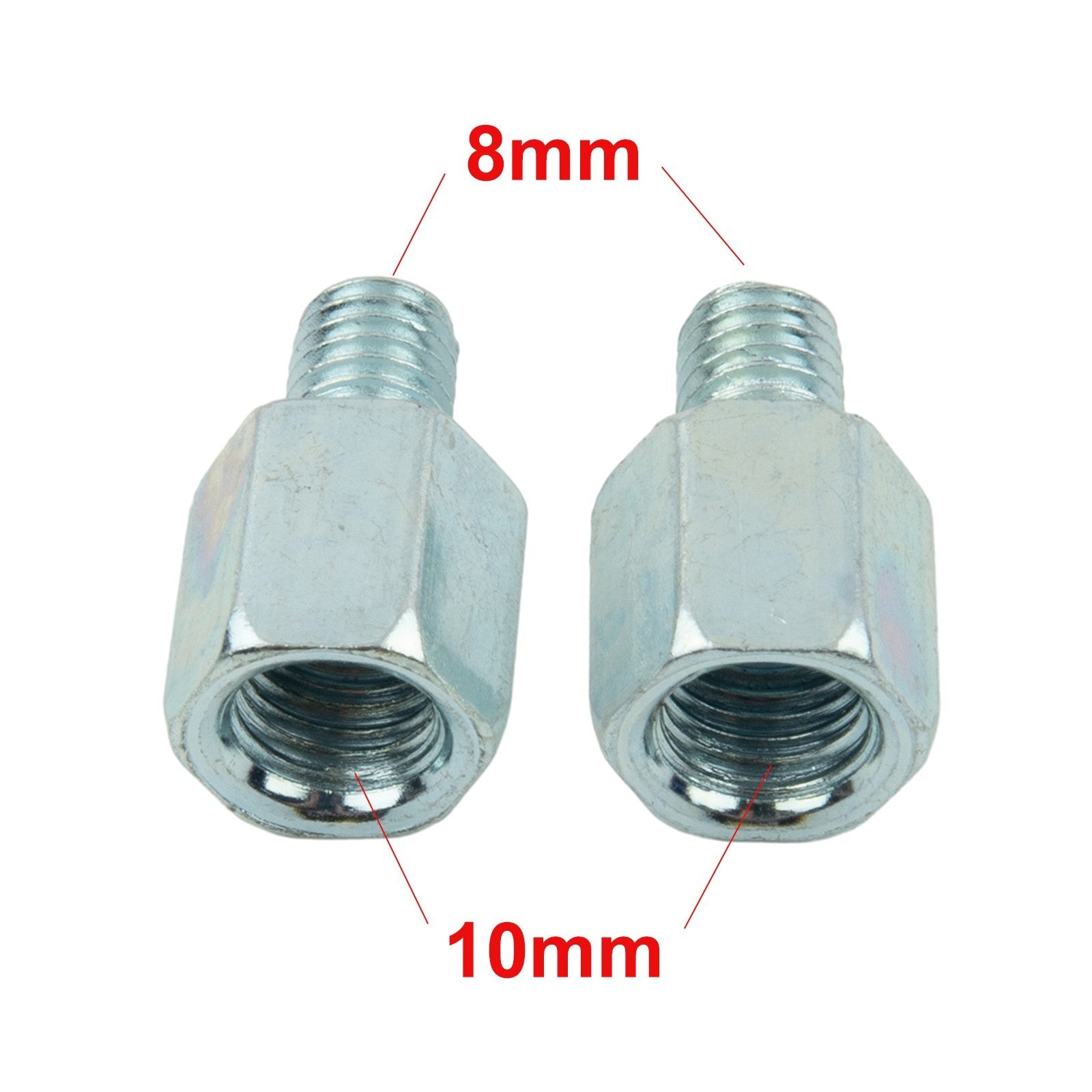 ya 3 6.25 Set Mirror Adapter Threaded 10mm To 8mm Accessories Female To Male Motorcycle