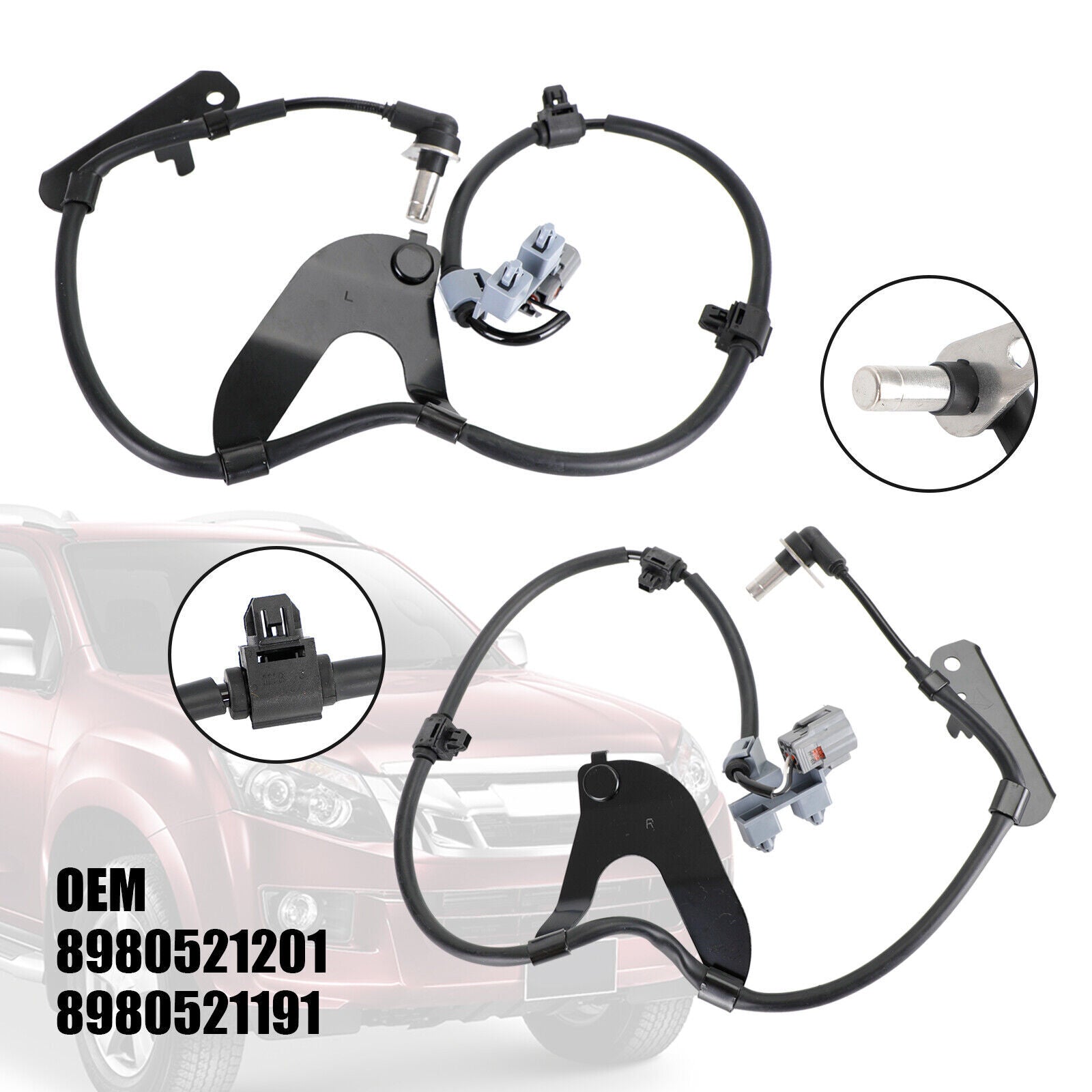 ya 1 8.5.1 2¡ÁABS Wheel Speed Sensor Front L & R for Isuzu D-Max 2.5 Twin Turbo 2012-2019 U1