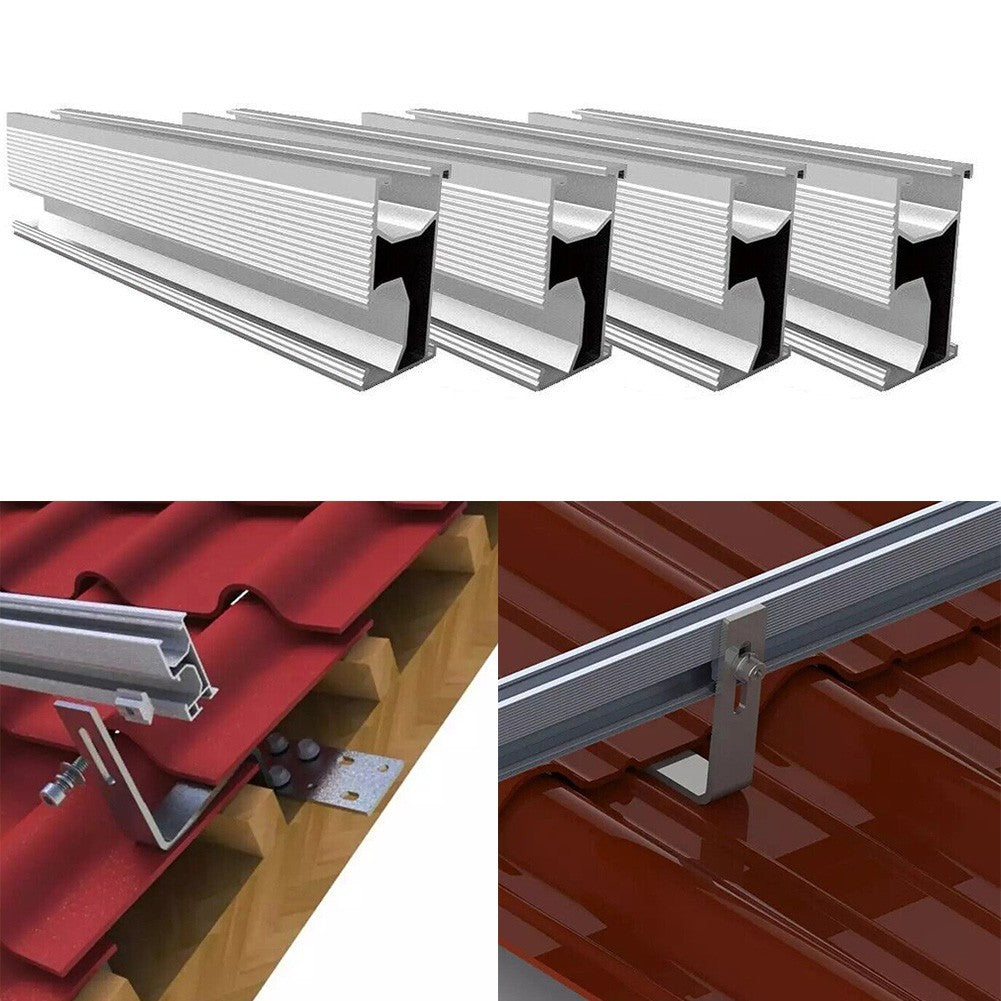 ya 15 10.20 1/2/4/8Pcs Pv Solar Panel Accessories Solar Module Bracket Mounting Rail 20CM