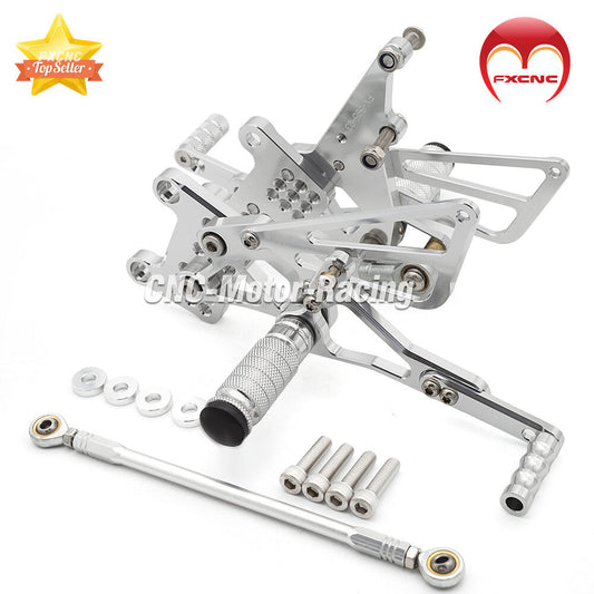 ya 8 5.26 CNC Rear Brake Kit Footpeg Reearsets For Speed Triple 509 595 955 1050 2002-2010